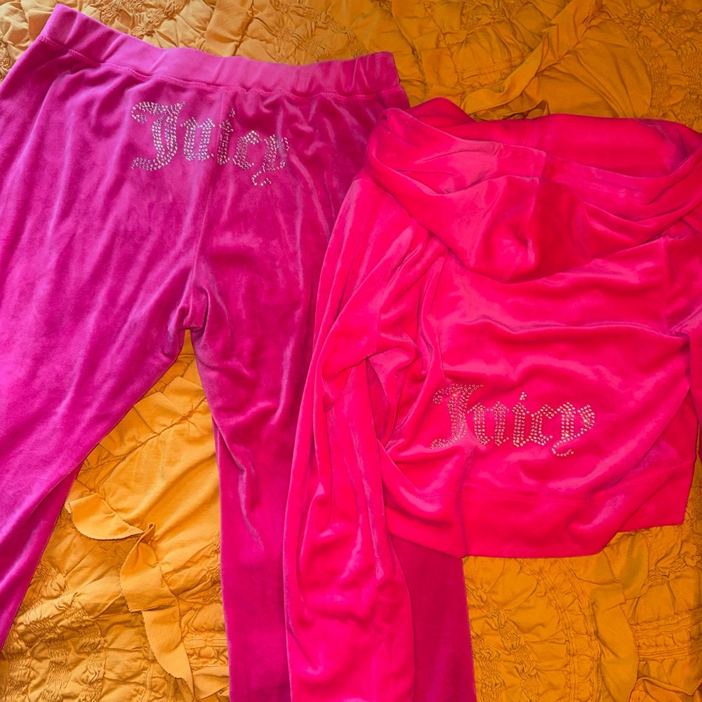 Juicy Couture Hot Pink Velour Set